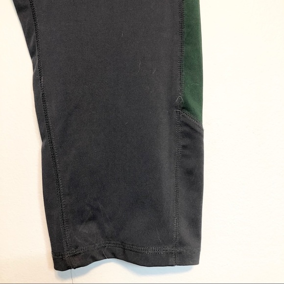 RIVALRY THREADS Grey & Green Athletic Capris Pants - Picture 3 of 7